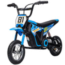 24V Electric Dirt Bike for Kids, 250W Motor, 9.9 MPH, 12" Tires with Rear Suspension