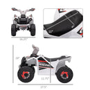 Aosom 6V White Quad ATV for Toddlers Aged 18-36 Months