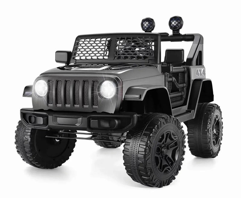 Electric Kids Ride-On Jeep Car with 12V/24V Power Wheels, Music, and Remote Control