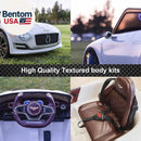 White Bentley Licensed Electric Kid Car with Parental Remote Control