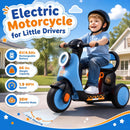 6V Electric Ride-On Motorcycle with Illuminated Headlight, Glowing Deck, and Sound Features