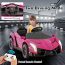 Lamborghini Veneno 12V 4WD Electric Pink 2-Seater Ride-On Car for Kids