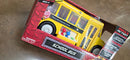 Maxx Action Battery-Powered School Bus Toy with Joystick, Microphone & Sliding Door
