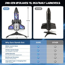 Launch and Soar Rocket Toy for Kids - 200ft Flight with Parachute, Outdoor Adventure for Ages 5 and Up