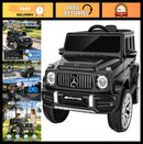 Electric G Wagon Ride-On Car for Kids with Remote Control, 12V Power, 3 Speed Settings, and LED Lights