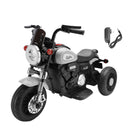Gray 6V Electric Dual Drive 3-Wheel Ride-On Motorcycle for Kids🏍️