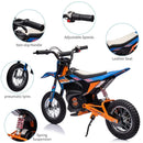 High-Speed 24V Electric Dirt Bike for Kids with Leather Seat