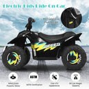 Black 6V Electric Quad ATV Ride-On Toy for Toddlers with 4 Wheels