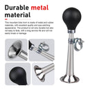 Classic Chrome Metal Bicycle Air Horn with Retro Squeeze Design