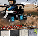 12V Electric UTV Truck for Kids with Remote Control and Rear Suspension, White