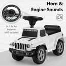 Olakids 10140 Licensed Ivory Jeep Ride-On Car for Toddlers Ages 1.5-3