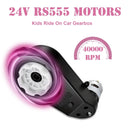 24V High-Performance Motor Gearbox Set for Ride-On Toys - 2 Pack, 40000RPM