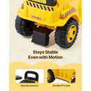 Yellow Excavator Digger Ride-On Car for Toddlers