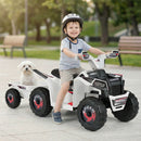 Battery-Powered Kids ATV Ride-On Car with Detachable Trailer