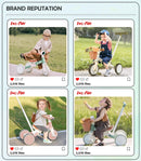 LOL-FUN 5-in-1 Toddler Balance Bike and Tricycle for Ages 1-3