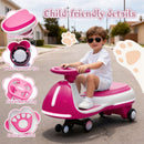 Electric Wiggle Ride Twist Car with Bluetooth Music for Kids Aged 3-8