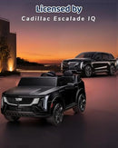 Black 24V Licensed Cadillac Escalade Kids' 2-Seater Ride-On Car