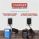6V Blue Battery Charger for Power Wheels - Model 00801-1457, 1868, 1900, 0336