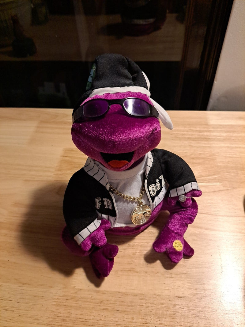 Gemmy Hip Hop Frogz Animated Singing and Dancing Purple Frog Toy