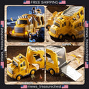 5-in-1 Light and Sound Construction Truck Playset for Kids