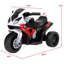 BMW Licensed 6V Electric Kids Ride-On Motorcycle with Music and Lights - Red, 3 Wheels