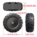 33CM/13'' EVA Solid Compound Tires for Power Wheels Ride-On Cars - 2 Pack