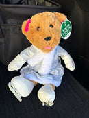 Animated Ice Skater Plush Teddy Bear from Winter Wonder Lane