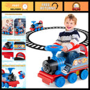 Battery-Powered Kids Electric Train Set with Track, Lights, and Sounds