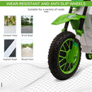 12V Electric Green Dirt Bike Motorcycle Toy for Kids with Training Wheels