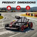 24V Electric Go Kart for Kids - Musical Ride-On Toy