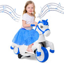 OLAKIDS 2-in-1 Battery-Powered Motorcycle and Unicorn Ride-On