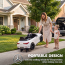 Mercedes AMG CLE 53 Kids Electric Ride-On Car with Remote Control, White