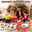 Firefighter Adventure Set: 6-in-1 Airplane and 7 Fire Truck Vehicles for Kids Ages 3-5
