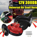 Pair of 300DB Powerful Train Horns for 12V Vehicles, Boats, and Motorcycles