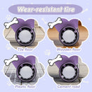 12V Purple Electric Wiggle Car for Kids with Bluetooth Music and 5MPH Speed