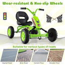 Kids 4-Wheel Pedal Go Kart with Steering Handlebars for Toddlers