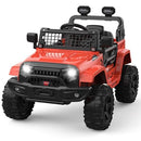 12V Electric Ride-On Truck for Kids with Parental Remote Control in Spring Red
