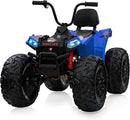 24V Kids All-Terrain ATV Electric Ride-On Car with Remote Control, LED Lights, and Music