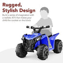 6V Children's Off-Road ATV, 4-Wheel Ride-On Car with Treaded Tires and Push-Button Acceleration
