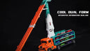 Orange 33" Foldable 2-Layer Race Track with 6 Metal Cars