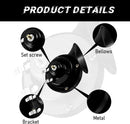 2 Pack High-Volume 12V Waterproof Snail Electric Car Horns, 300DB Sound Output