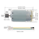 R390 12V 20000RPM High-Speed DC Motor for Kids Ride-On Cars