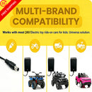 Weeylif 24V Charger for Kids' Ride-On Toy Cars, Black