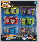 Speed Shotz Pull Back Racing Cars Set of 6 - Vibrant and Exciting Playtime Fun