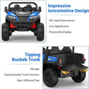 24V Electric Remote Control Dump Truck with Extra Shovel and Dump Bed