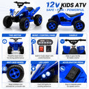 12V Electric Ride-On Car for Kids with Dual Motors, Bluetooth, Music, and LED Lights