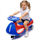 12V Electric Wiggle Car for Kids with Bluetooth Music and LED Lights