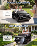 Black 24V Licensed Cadillac Escalade Kids' 2-Seater Ride-On Car