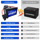 12V 20Ah LiFePO4 Rechargeable Battery with Over 2000 Deep Cycle Capability