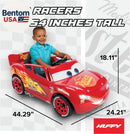 Huffy Cars Lightning McQueen 6V Electric Ride-On with Realistic Engine Sounds for Kids 3-7